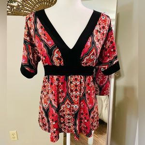 V-Neck Empire Waist Top